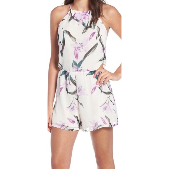 Leith Pants - Leith Floral Romper Lined L